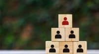 Think different and leadership concept