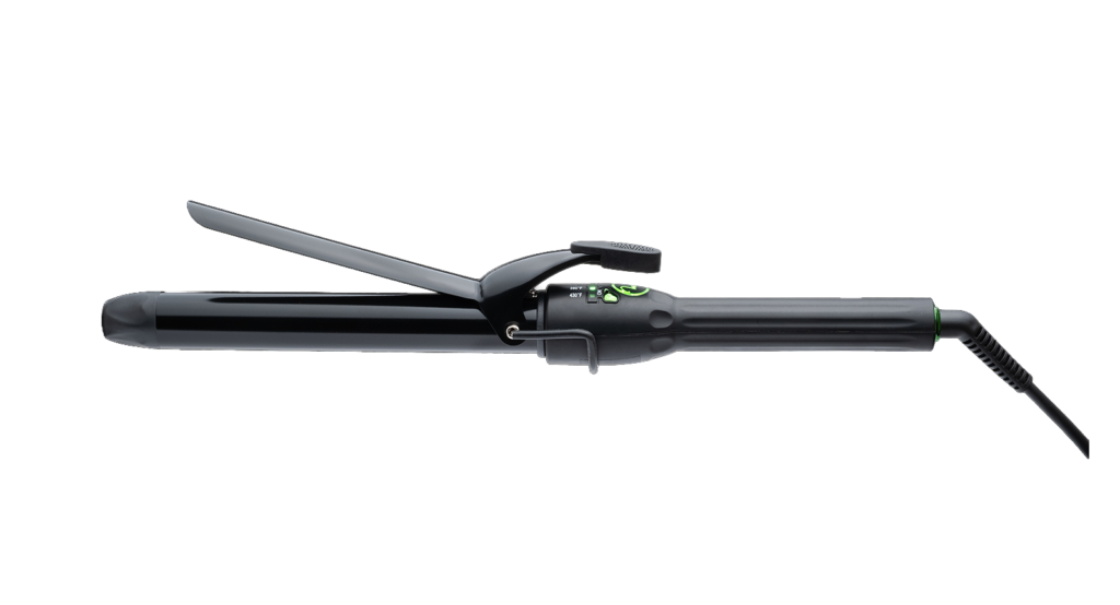 A long-barrel MINT X-Long curling iron shown in the 1-inch diameter